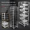Miling Commercial 11-Tier Stainless Steel Hotpot Pot Rack Cart