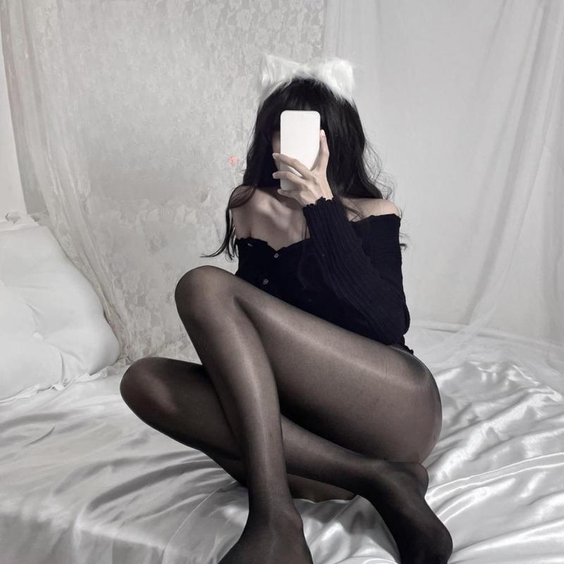 Женские блестящие колготки с высокой талией, сексуальные масляные блестящие высокоэластичные шелковистые чулки, женские прозрачные колготки, нижнее белье, чулочно-носочные изделия