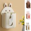 Настенный ящик для бумаги, прямоугольный ящик для хранения полотенец, коробка для салфеток с изображением кролика, кухня