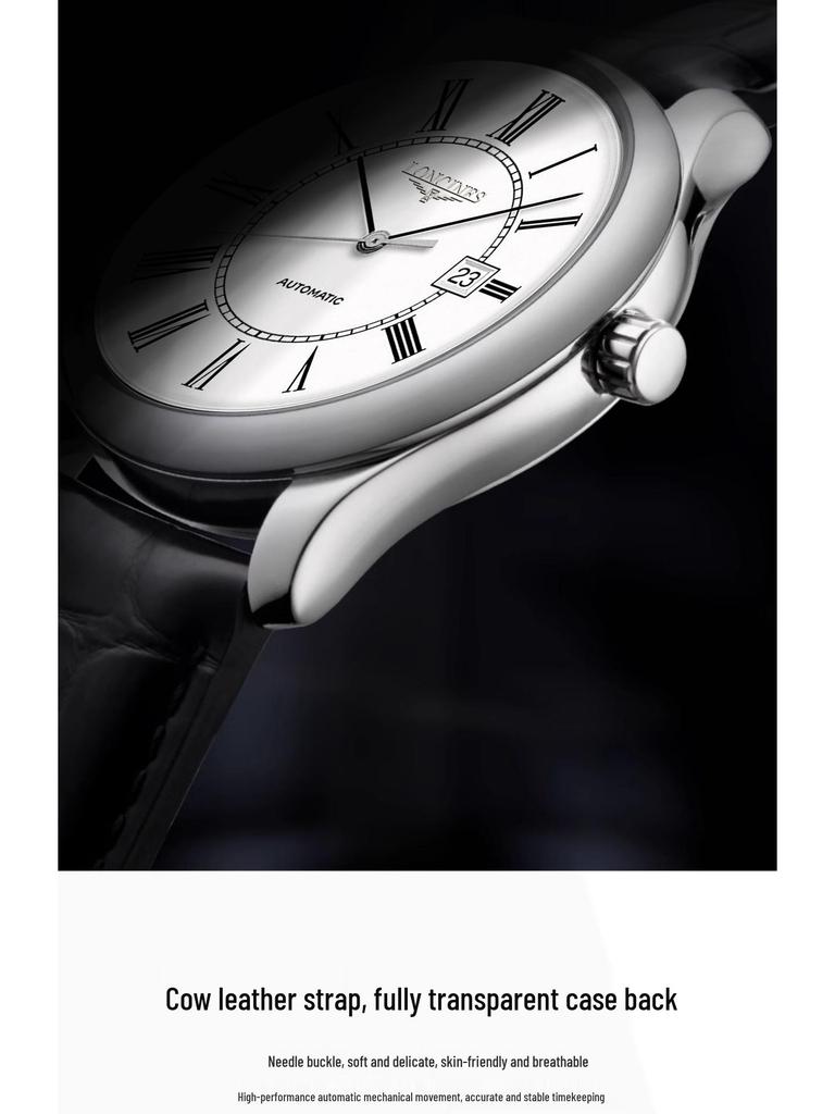 Мужские автоматические (немеханические) часы Qinlang с классическими римскими цифрами