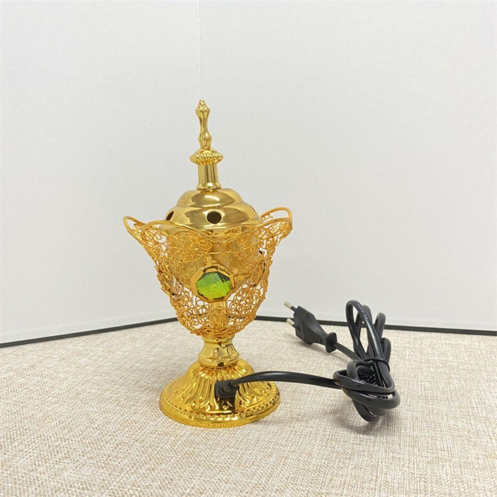 Европейская вилка Ближневосточная печь для благовоний Арабская электрическая печь для благовоний Таинственная атмосфера