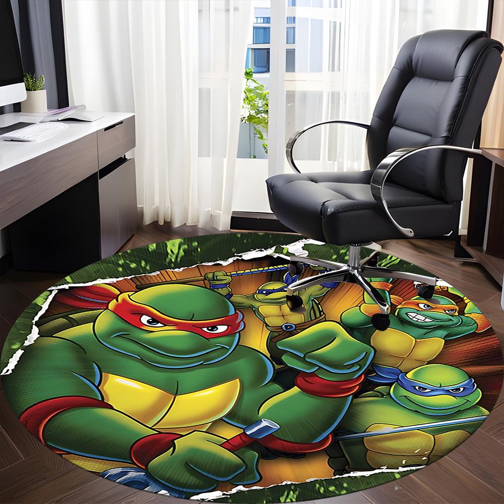 1pc TurtlesChair Carpet for Office, Non-slip, Soft and Durable Office Rug for Interior Decoration, Perfect for Office yy250925184