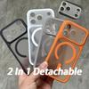 Чехол для телефона серии i17 для iPhone 17 16 15 14 Pro Max, с Magafe, магнитный, съемная линза, матовый жесткий чехол