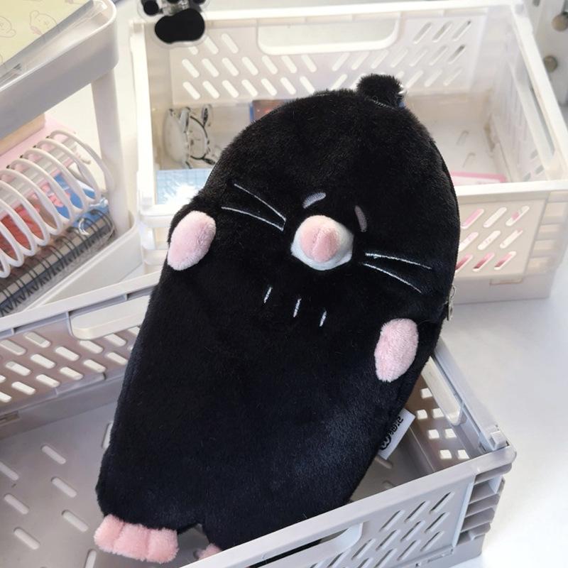 Mole Plush Pen Case Large-capacity Stationery Box Mobile Phone Birthday Gift Original Plush Design Cute Student