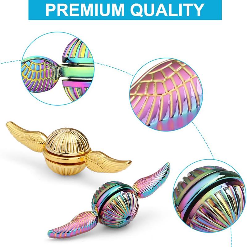 Metal Wing Fingertip Gyroscope Fidget Spinner Anti Pressure Fingertip Gyroscope For Children And Adults Top Decompression Toy