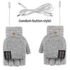 New Winter Half-finger Double-sided USB Heating Gloves Lip Cover Wool Warmth Fingerless Mittens 5V Skiing Fishing Heated Glove