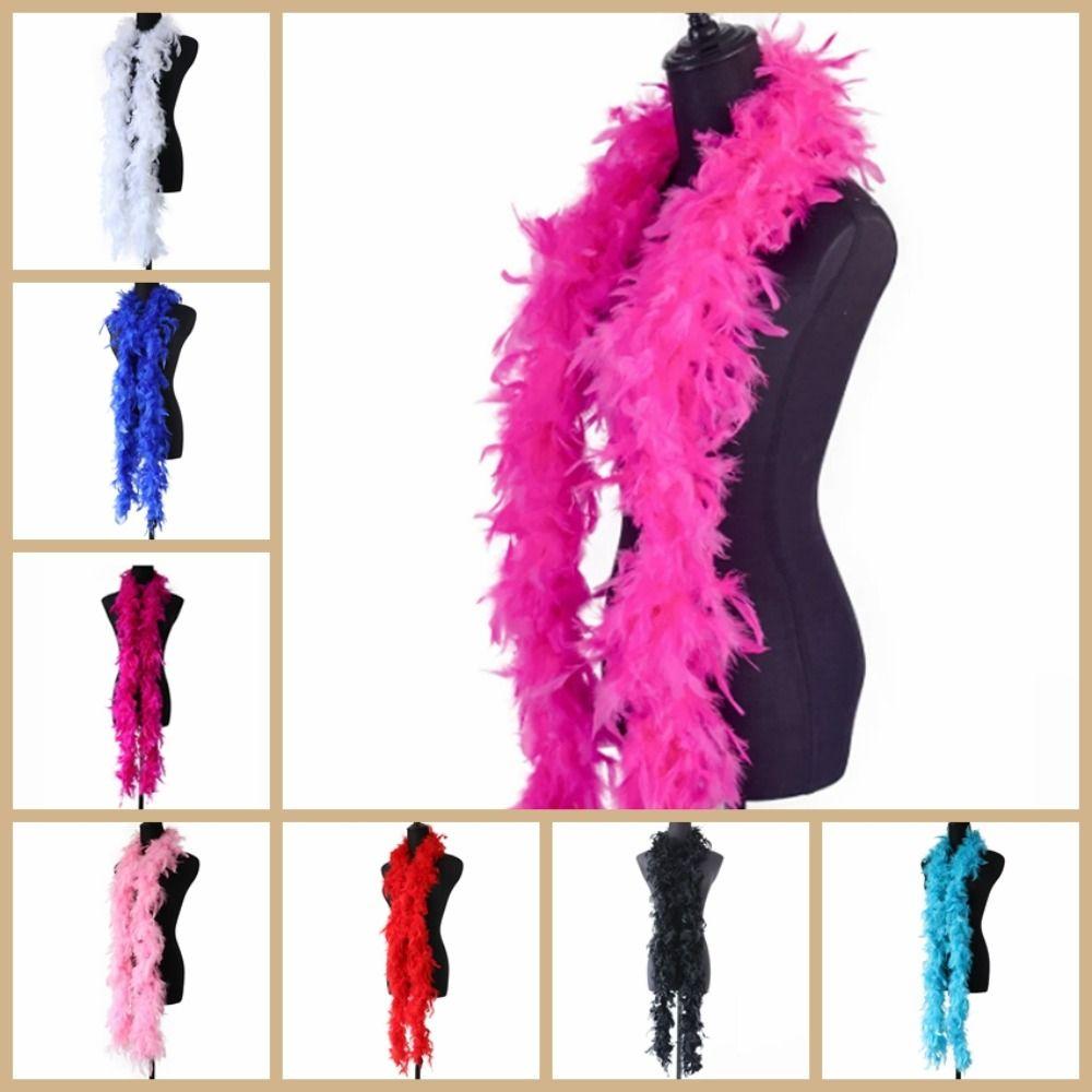 Пушистое перьевое боа из перьев индейки, ткань для одежды, многоцелевой перьевой шарф, украшение для вечеринки