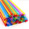 100pcs-Colorful Drinking Plastique Straws Flexible Wedding Party Supplies Plastic Drinking Plastico Straws Kitchen