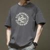 Letter Printed T-shirts for Men In Summer Loose Round Neck Short Sleeved Top Fashionable Trend Pure Cotton T-shirt