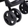 2 in 1 Stroller in Light Grey and Black Steel