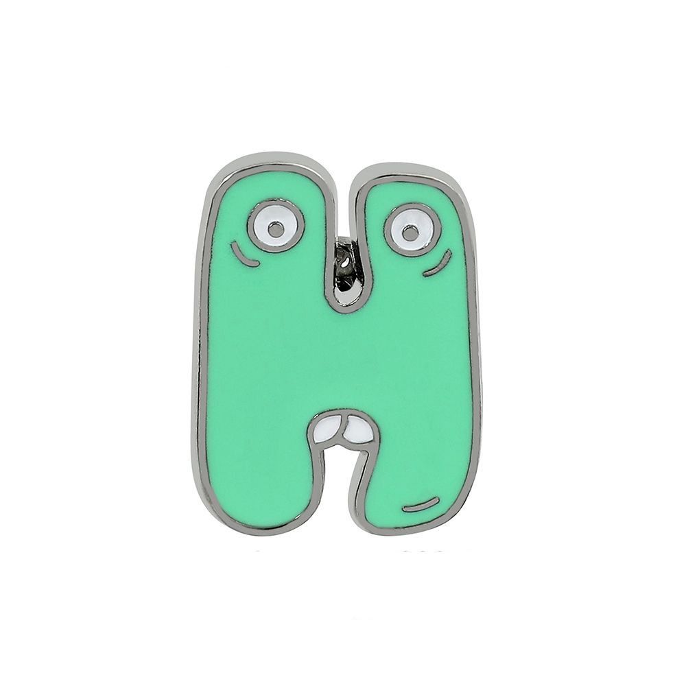 Cute Funny Alphabet Brooches Creative Cartoon Brooch Badges 26 Letter Enamel Pins  Backpack Decor