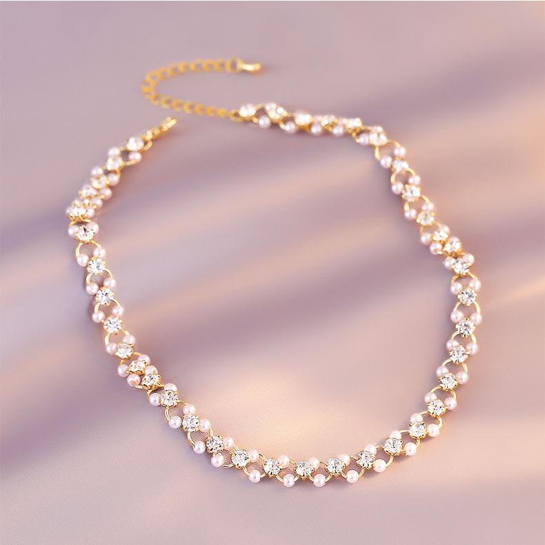 Ретро-ожерелье с жемчугом: Элегантное и универсальное ожерелье на ключицу для женщин