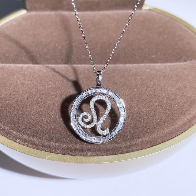 Мода 12 созвездий Овен Весы Рак Рыбы Водолей Дева Весы Лев Козерог Близнецы Телец Ожерелье Подвеска для женщин