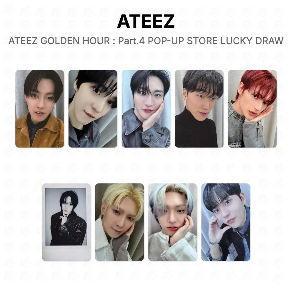 ATEEZ ЗОЛОТОЙ ЧАС : Часть 4 POP-UP STORE Розыгрыш призов Официальная фотокарточка