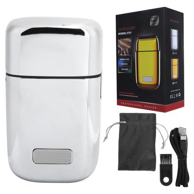 USB-зарядка многофункциональная мужская бритва бытовой портативный триммер для бороды бритва (Серебряный)