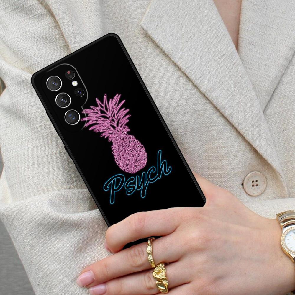 Psych Pineapple Cell Phone Case for Samsung Galaxy S26 Ultra S25 S24 S23 S22 S21 S20 Note10 Cover