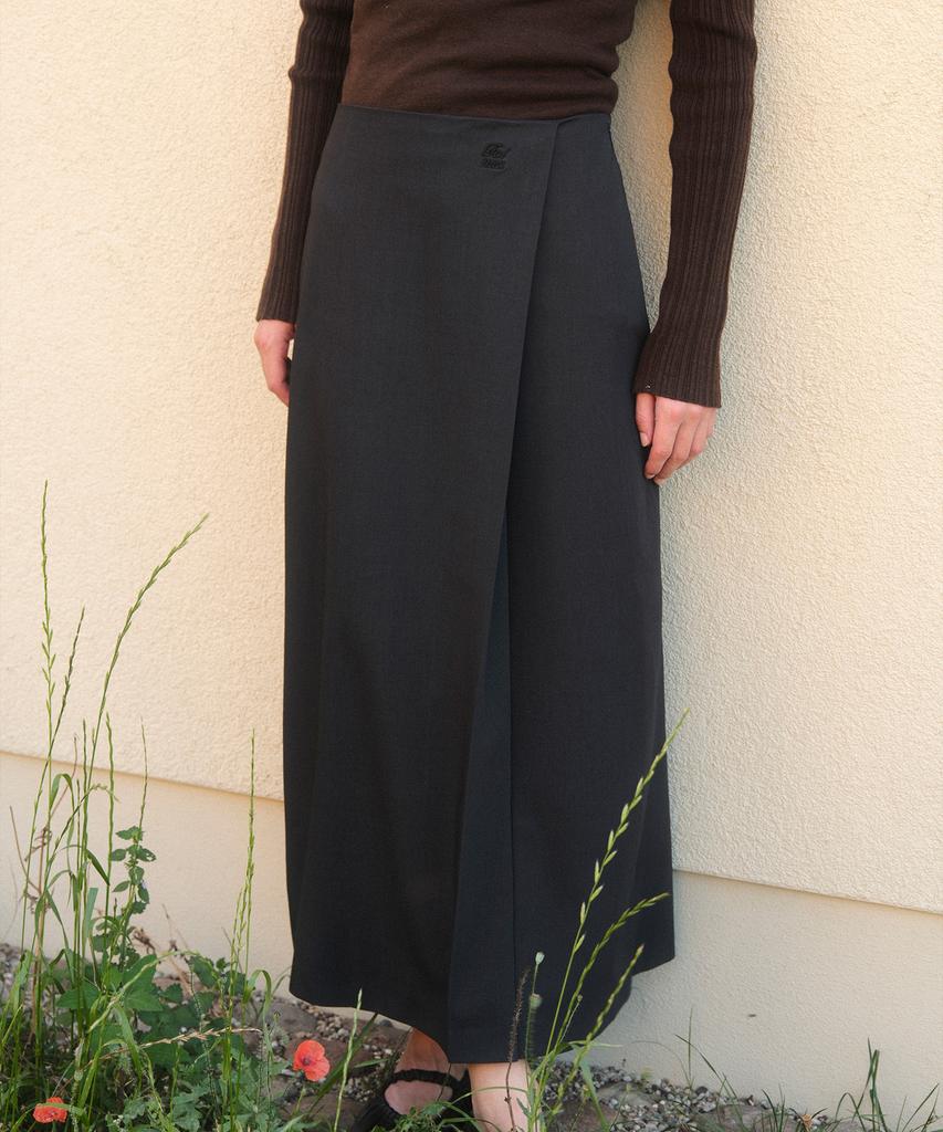 Polneua Maxi Pencil Skirt (Charcoal)