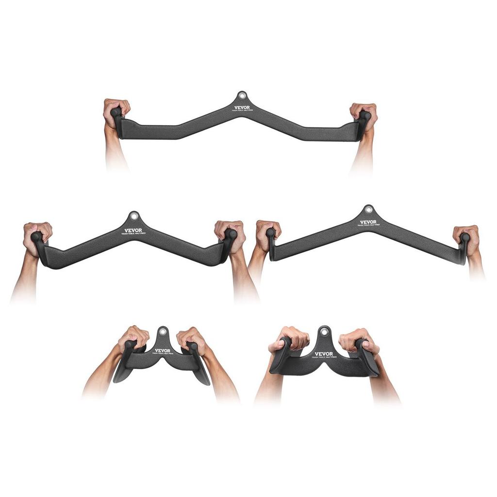 LAT Pulldown Bar Handle Attachment V-bar T-bar Cable Machine for Home Gym