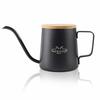 MERMOO YILAN 350ml Coffee Drip Pot, Stovetop Safe, with Lid, Insulated, Swan Neck, Narrow Spout, Single-Serve Coffee Kettle, for Home, Office, and Tra