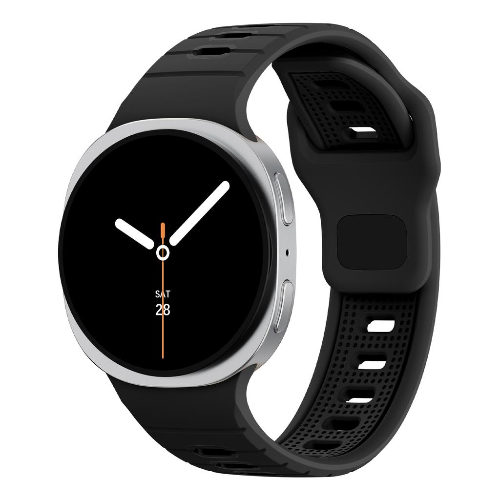 Двухцветный ремешок для Samsung Galaxy Watch 8 40 мм 44 мм 46 мм спортивный силиконовый Дышащий Браслет correa Galaxy Watch 8 classic