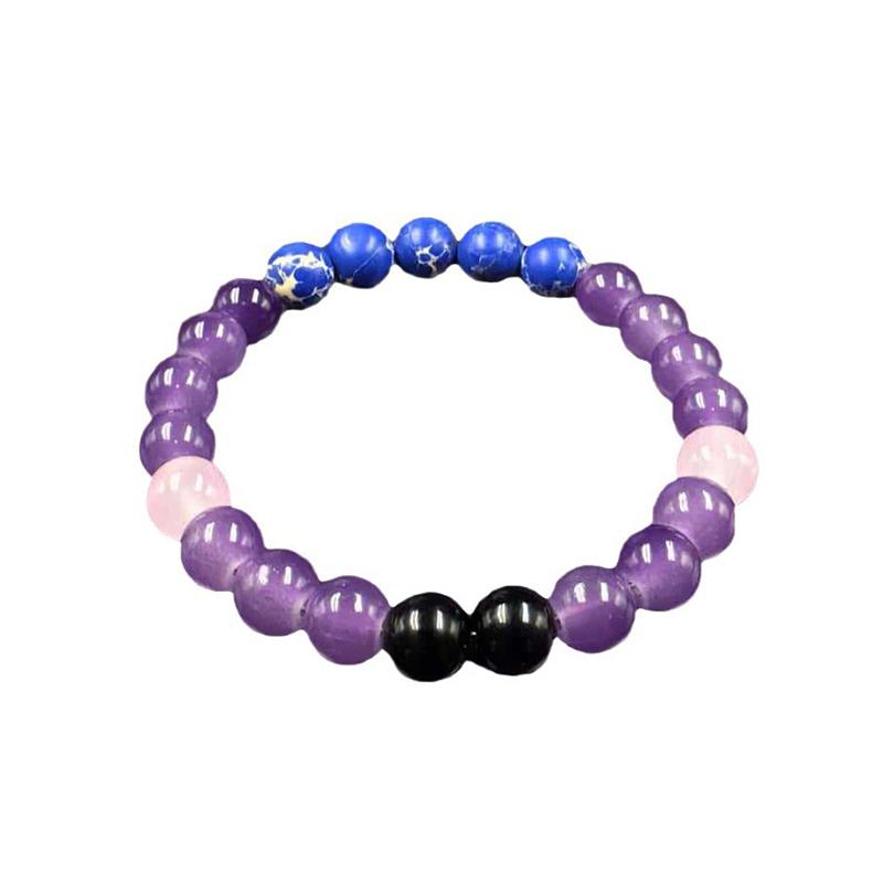 Простые универсальные лечебные браслеты для женщин и мужчин, натуральный камень, бисер, эластичный браслет, ювелирные изделия, аксессуары, подарки