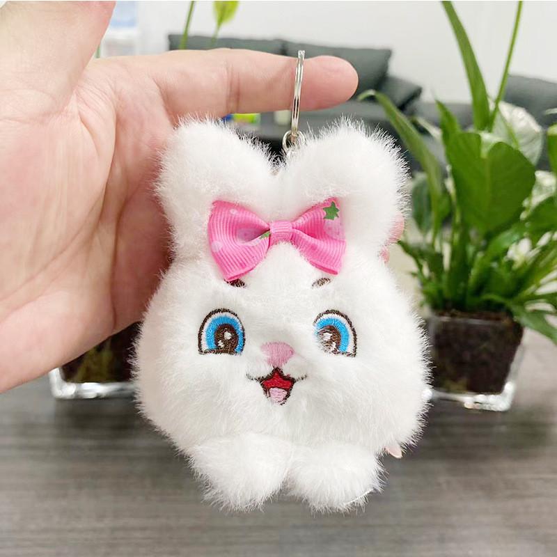 Cartoon Plush Cute Panda Doll Keychain Soft Stuffed Toy Perfect For Gift Kids