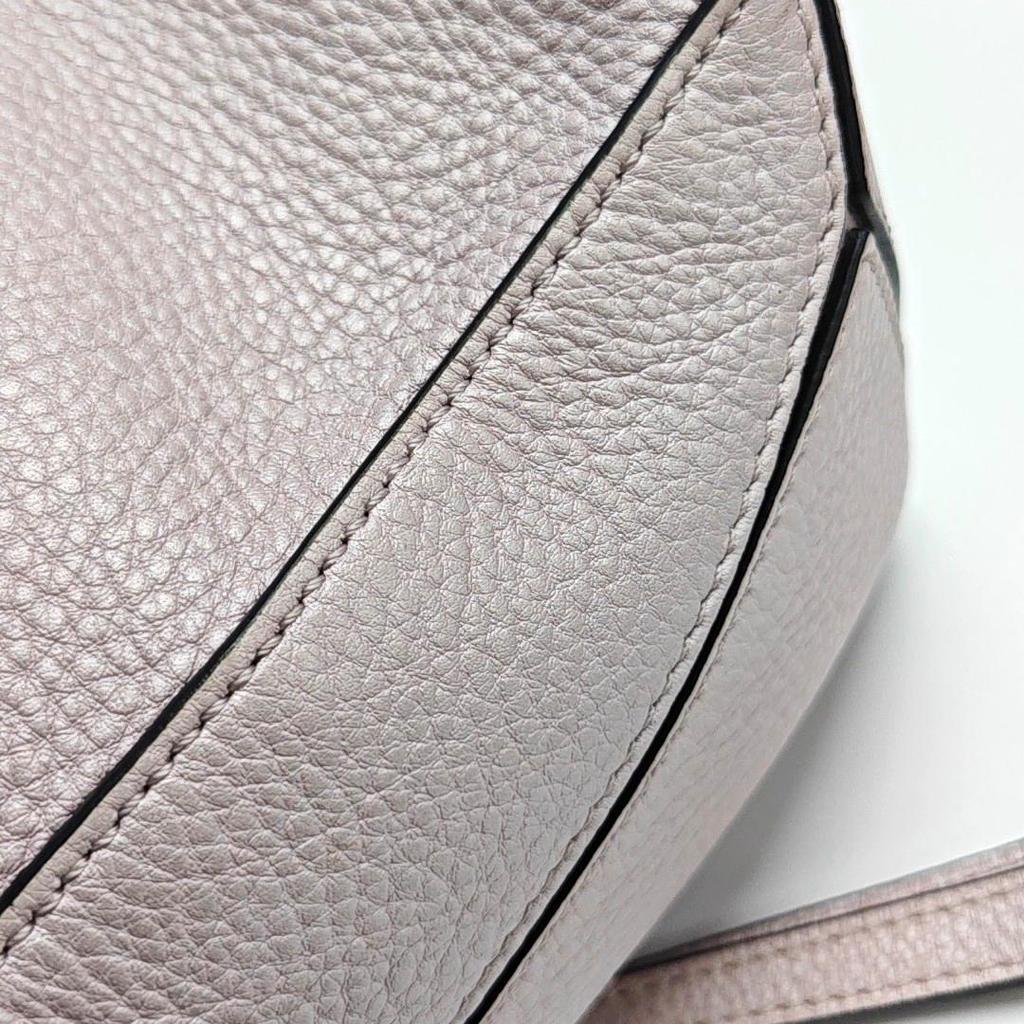 [Pre-Owned] Puzzle Patterned Leather Shoulder Bag - Good #1TCTGB3