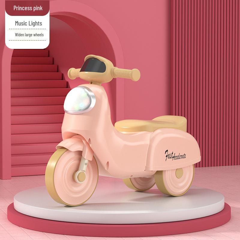 Foot-Powered Kids' Ride-On Tricycle Scooter