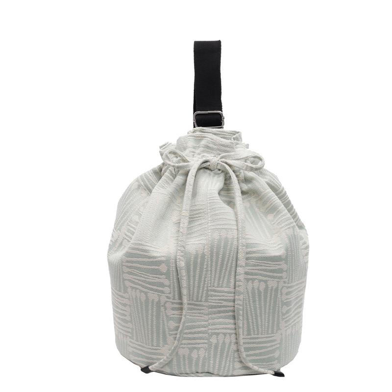 Женская сумка через плечо I вместимость сумка через плечо с завязками однотонная сумка-ведро