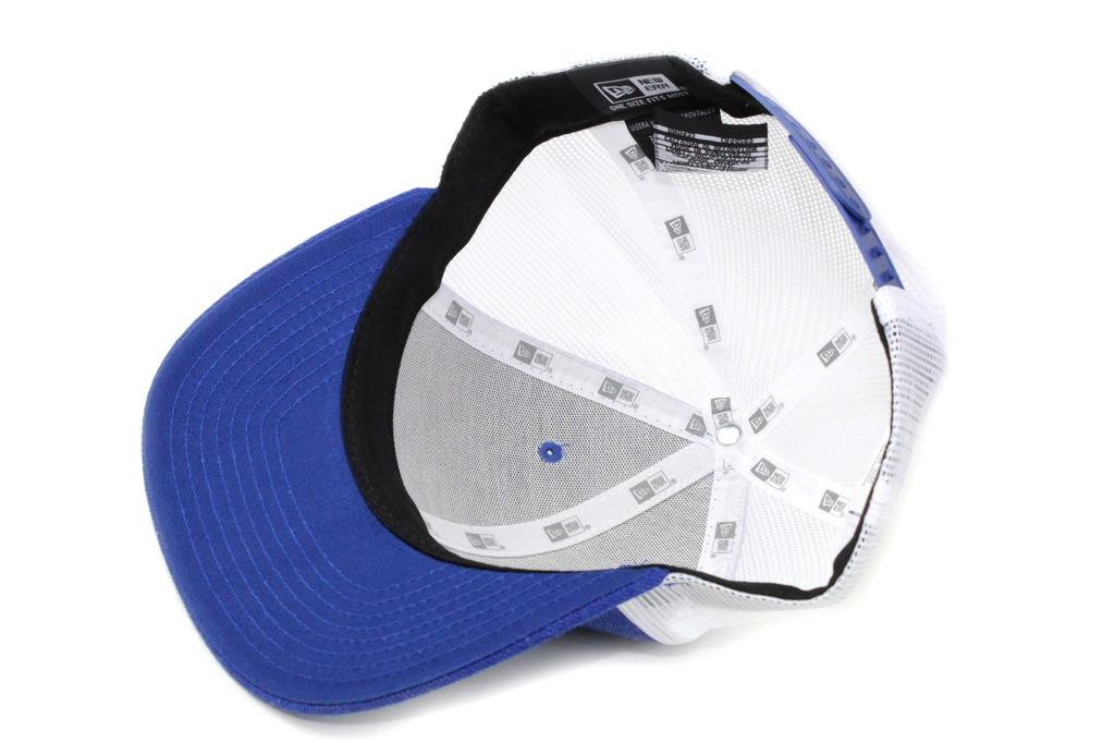 New Era Trucker Cap Low Profile Snapback In Heather Royal/White