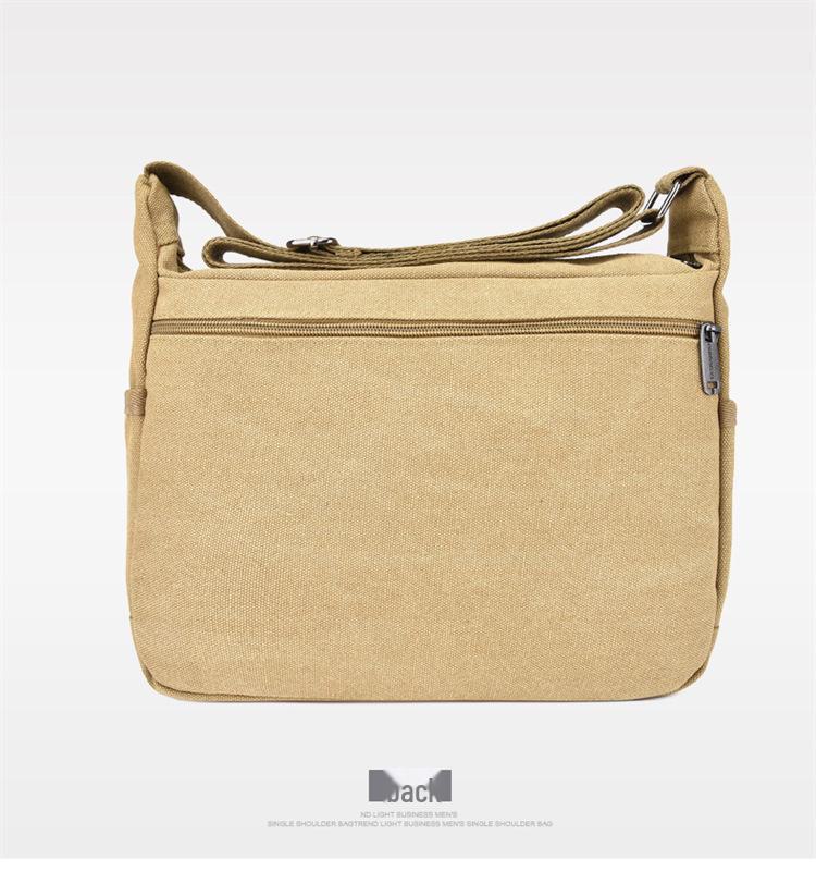 Дышащая износостойкая сумка-мессенджер из парусины — компактная и повседневная