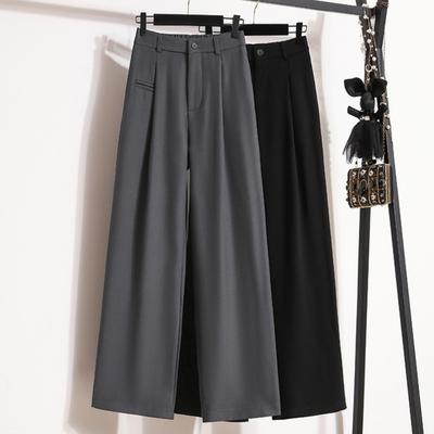 2024 Плюс Размер Новые Весенние Длинные Брюки Женщины Эластичный Дизайн Свободные Высокой Талией Винтаж Твердые Свободные Повседневные Брюки Базового Стиля Широкие Брюки 5XL