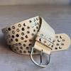 Heavy-Duty Design Punk Studded Belt Personalized Retro-style Decorative Belt  Concert