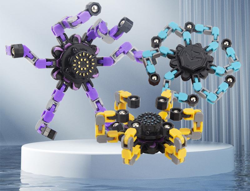 Дети деформированный Fidget Spinner цепь игрушки для детей сопротивление ручной спиннер вентиляционные игрушки для взрослых подарок