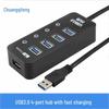 USB 3.0 Hub Expander: 4-Port Fast Charging Multi-Interface Splitter