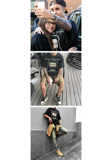 Men's European & American Style 2025 Marilyn Manson Trendy Loose Unisex Short Sleeve T-shirt