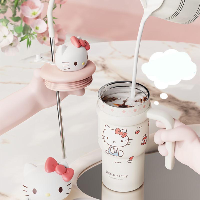 X&W для Sanrio 700 мл Термокружки Сохраняют холодное и горячее Термокружка Нержавеющая сталь Мультяшный Хелло Китти Стакан для питья с крышкой-куклой