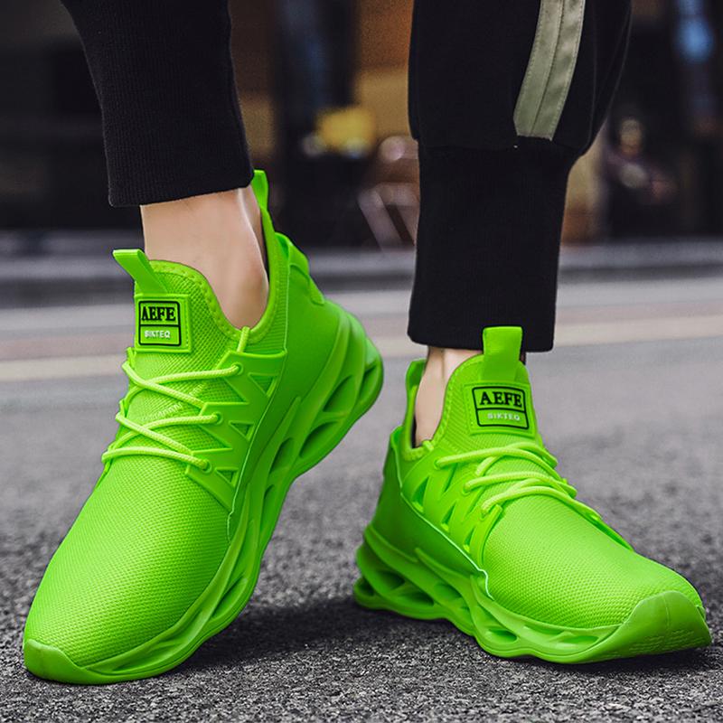 2024 Нескользящие мужские кроссовки для бега, уличные дышащие мужские прогулочные туфли, легкие кроссовки на платформе, гибкие мужские теннисные туфли 40-47