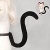 Handmade Cat Ear Headband Tail Set Cosplay Anime Convention Costume Sweet Cool Style Plush Animal Ears Accessories