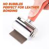 A84E-Leather Press Edge Roller Leather Glue Laminating Roller With Scraper (2.36 Inch +1 Inch)