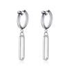 Fashion Stainless Steel Blade Earrings Vintage Razor Hollow Drop Earrings Women Men Punk Jewelry Hip Hop Street Dangle Earrings3