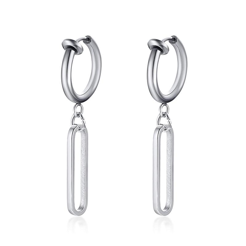 Fashion Stainless Steel Blade Earrings Vintage Razor Hollow Drop Earrings Women Men Punk Jewelry Hip Hop Street Dangle Earrings3