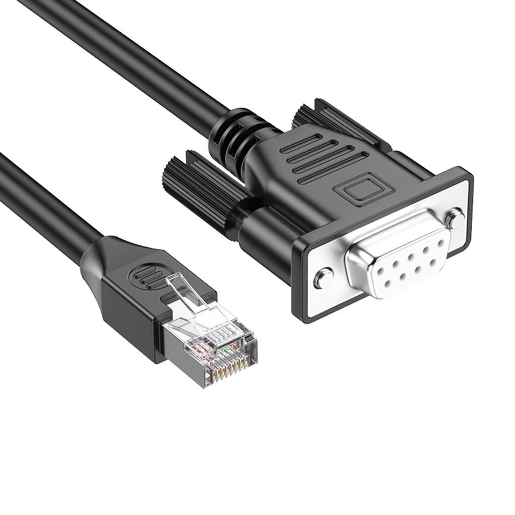 RJ45 - DB9 RS232 отладочный кабель папа - мама / папа удлинитель провод для маршрутизатора коммутатора последовательного порта управления