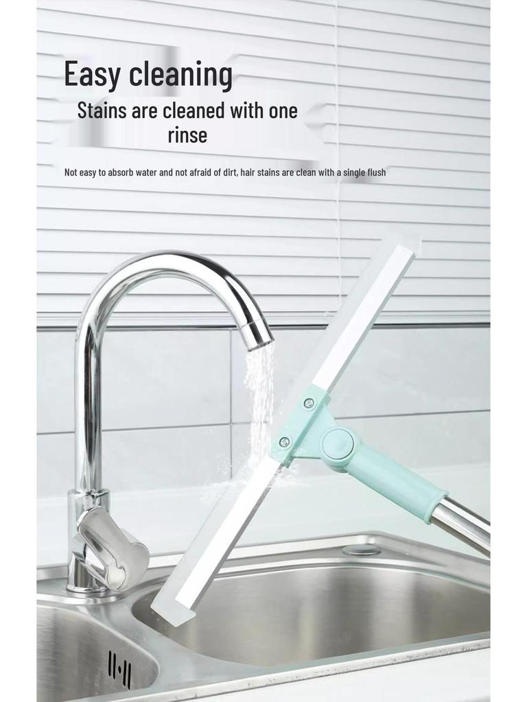 Волшебная силиконовая швабра двойного назначения: Влажная уборка для полов ванной и туалета