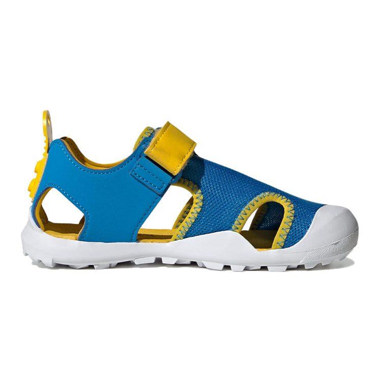 LEGO x Adidas Сандалии для детей Captain Toey, нескользящие, износостойкие, сине-желтые, Детские IE4977