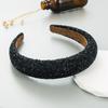 Women Luxury Hair Hoop Shiny Rhinestones Inlaid Headband Heightened Design Lightweight Headwear Head Accessories