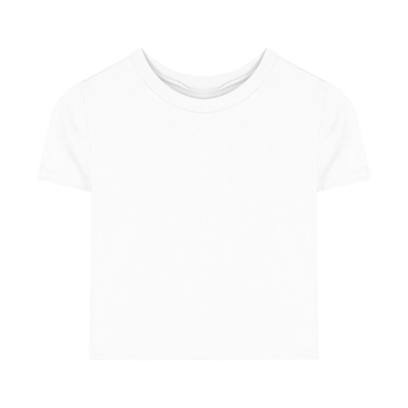 2025 Summer Sweet Pure Desire T-Shirt: Slim Fit, Short-Sleeved, Sexy Style for Women