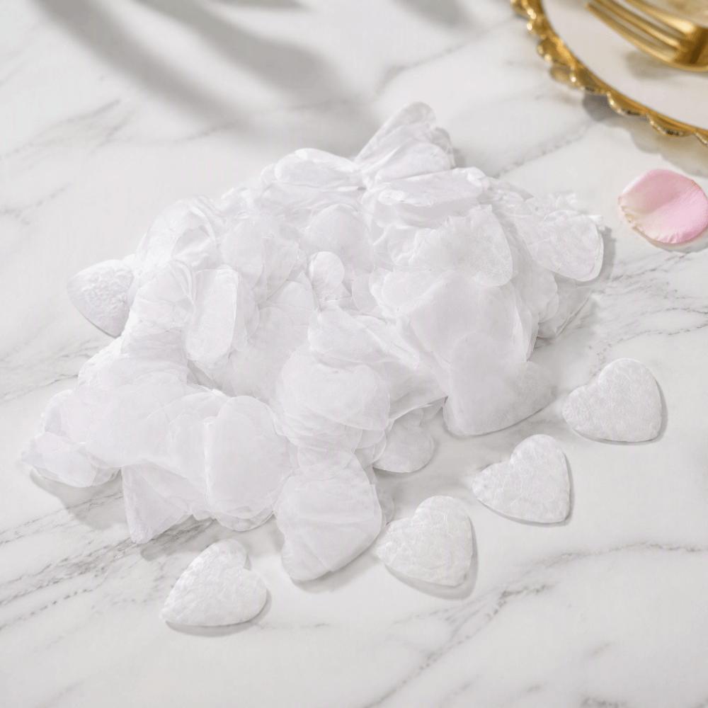 10000PCS 2.5cm Heart Tissue Paper Confetti White Wedding Confetti Wedding Toss