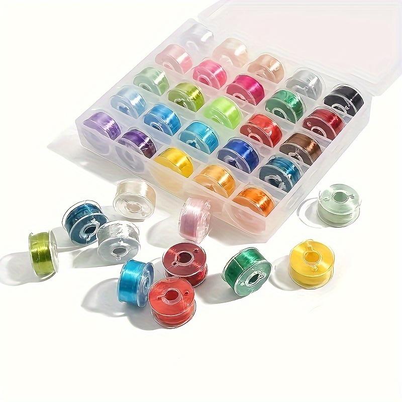 Pre-Wound Bobbins Thread Set for Hand,Machine Sewing,Portable Embroidery Sewing Supplies for Sewing Enthusiasts & Crafters for DIY Projects Embroidery