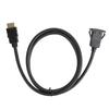 Кабель-удлинитель HDMI высокой четкости 3 фута, удлинительный кабель для приборной панели с врезным креплением для автомобиля